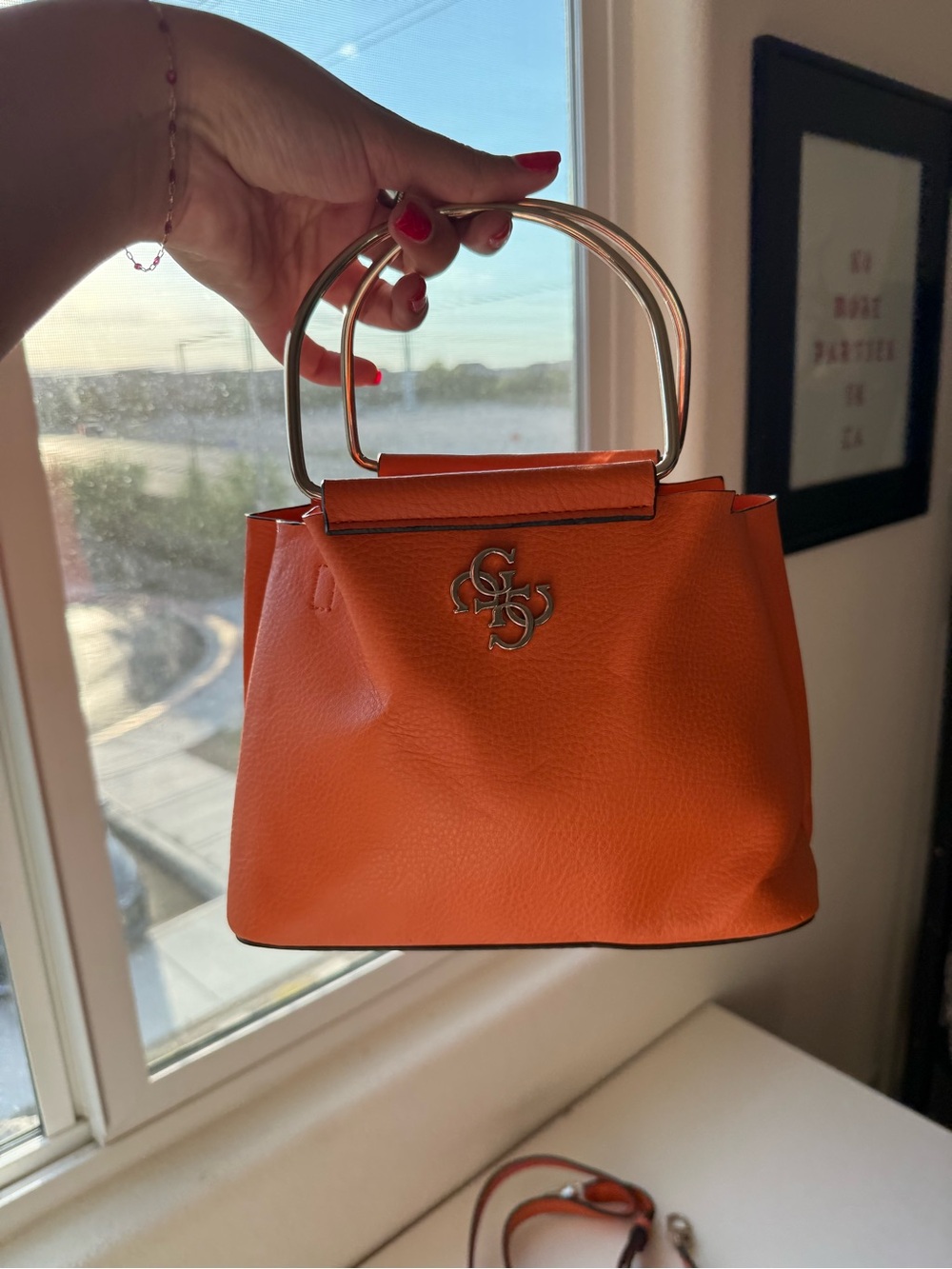 Guess Top-Handle Women's Bag with Optional Crossbody Strap